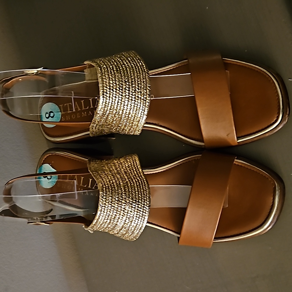 ITALIAN SHOEMAKER STRAP SANDALS sz 8